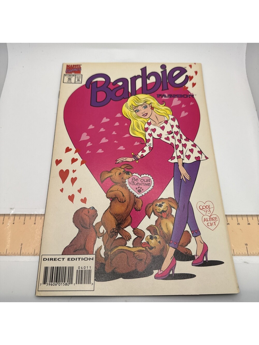 Barbie Fashion #40 Marvel comic Valentines Day 1993